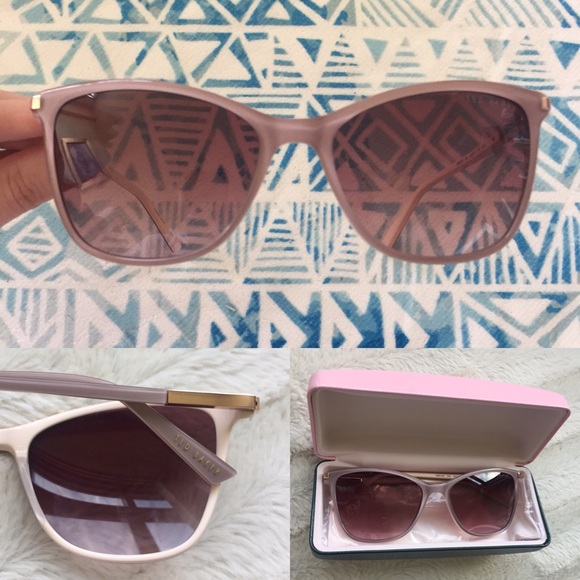 pink and rose gold sunglasses